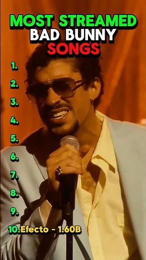 Most Streamed Bad Bunny Songs