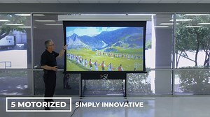 4K views · 26 reactions | We didn't invent the tab-tensioned motorized screen, but we did re-invent it. In this video, we detail several of the key features of our 5 Series Motorized screens that separate them from the competition. Additionally, we answer the question of why you would specify a motorized screen in the first place. SI - Simply Innovative. https://commercial.screeninnovations.com | Screen Innovations | Facebook