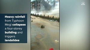 164K views · 629 reactions | Watch Typhoon Megi collapse buildings and hillsides in parts of Zhejiang Province, China. | NBC News | Facebook