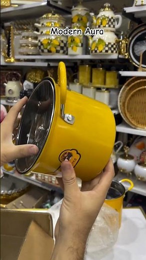 Cute Yellow Fried Pot 🍟 | Neşeli tasarım, mutfağınıza renk katacak #homedecor