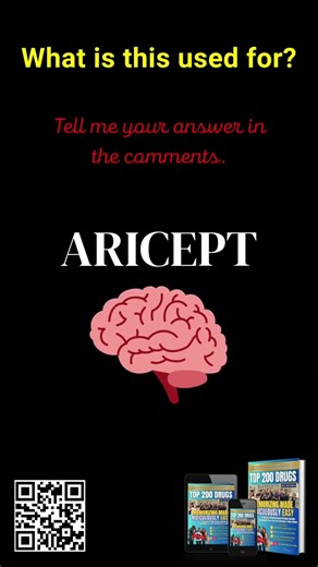 Top 200 Drugs: Aricept & its Uses, Benefits & Details! #shorts