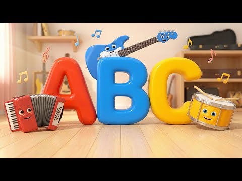 Learn ABC with Musical Instruments | Alphabet Song for Kids | A to Z Learning Video