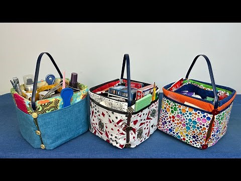 Complete Tutorial for our Handy Carry All Bucket! Made from fabric and a gallon ice cream bucket!