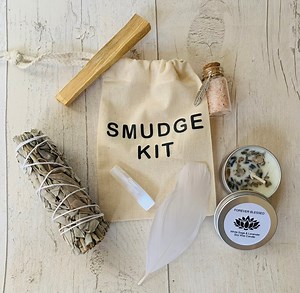 Mini Portable Smudge Kit - Smudging - Energy Cleansing - Spiritual Cleansing - Positive Energy - White Sage - Soy Candle - Crystal Healing - Etsy Australia