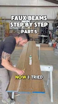 How to build faux beams #fyp #diy #woodworking #howto #woodwork