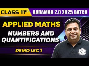 Numbers and Quantifications | Applied Maths | Class 11th Commerce