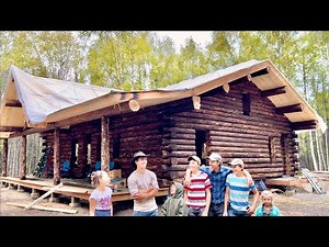 Building The Roof on our Alaska Log Home 🔨