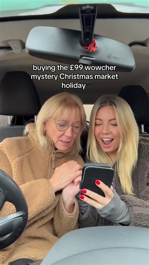 Queen Sheila 👑 on Instagram: "Wowcher mystery holiday Christmas markets edition, come along with us to see if it’s worth the £99 ✈️🤶❄️ (but first, would you keep to change it?) #mysteryholiday #wowcher #wowchermysteryholiday #fyp @wowcher"