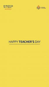 Happy Teacher's Day! #STEPSchools | STEP Schools