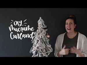 Easy Diy Macrame Garland - One Knot Beginner Holiday Garland