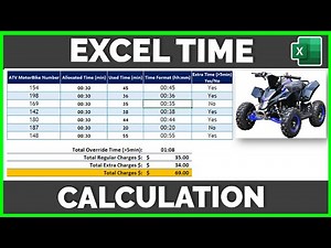 Excel Time calculation with Excel SUMPRODUCT Function