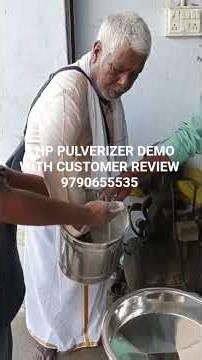 2 HP PULVERIZER DEMO WITH CUSTOMER REVIEW| #machine #pulverizer #demo #commercial #kitchen