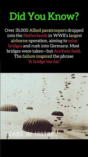 Operation Market Garden | A Bridge Too Far #ww2