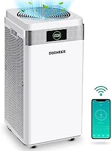 Gocheer Air Purifiers for Home Large Room, CADR 1000 Covers 2500 Sq ft, Captures 99.98% of Particle, H13 True HEPA Filter for Allergies Pets Smoke Asthma Quiet Extra Large Room Air Purifiers