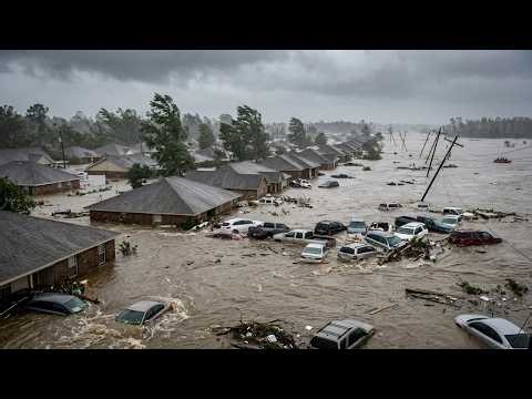 Mississippi Underwater Today! Giant Flooding Swept Away Many Homes, Cars in Petal