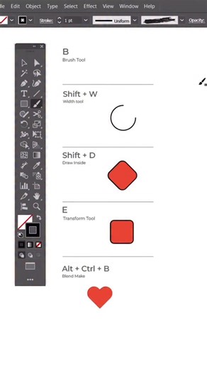 em designs official on Instagram: "Illustrator short key tutorial....."