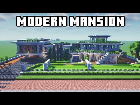 Minecraft | How To Build A Modern Mansion House Tutorial!