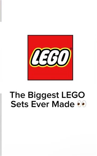The Biggest LEGO Sets Ever #lego