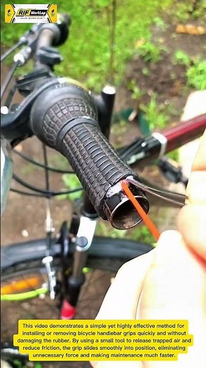 Brilliant Bicycle Grip Installation Trick That Saves Time and Effort
