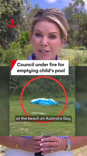 Sutherland Shire Council in Sydney's south has been forced to apologise after rangers emptied an inflatable pool set up for a child with disabilities. It happened at a park in Kurnell during Australia Day festivities. #council #pool #sutherlandshire #kurnell #sydney | 7NEWS Australia