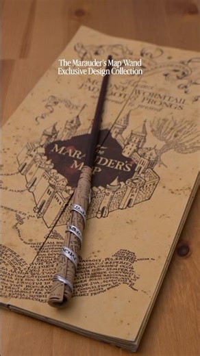 Marauder’s Map Wand Exclusive Design Collection from Harry Potter Shop #harrypotter #maraudersmap