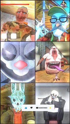 Poppy Playtime Chapter 4 Touille Vs Hello Neighbor 2 Vs Gummy Vs Electron Ethan Vs Boris #poppy #yt