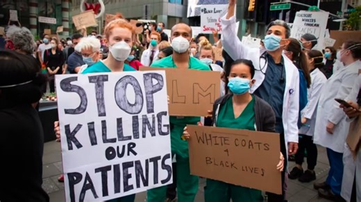 WATCH: HERO Black Man CONFRONTS Pro-Choice Nurses & Doctors Protesting For BLM | Townhall.com