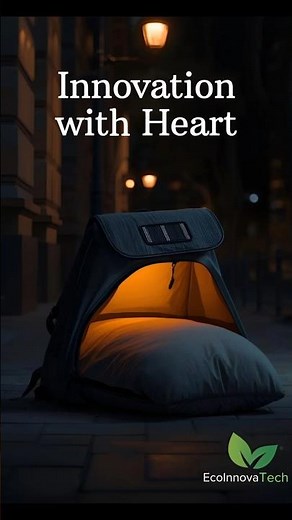 Innovation with Heart A Solar-Powered Backpack That Becomes a Bed #Germany #unban #greenstartup
