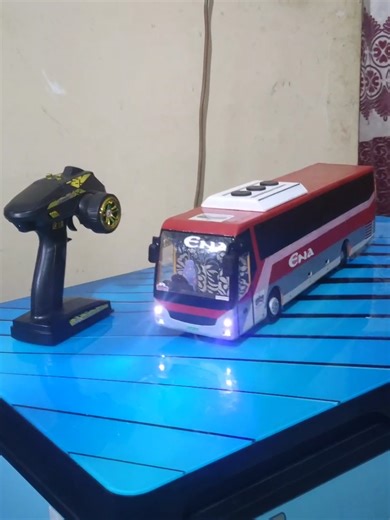Miniature RC Hyundai Bus Lighting Showcase