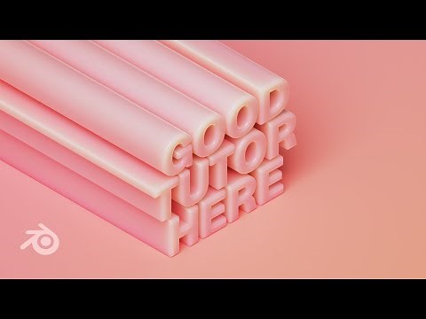 Blender 3.2 / Создание стилизованного текста с градиентом / How to make stylized text with gradient
