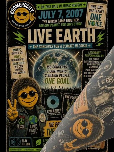 Today In Baby Boomer History: Zep's final concert, Live Earth Concert, Ringo, & The Spy Who Loved Me
