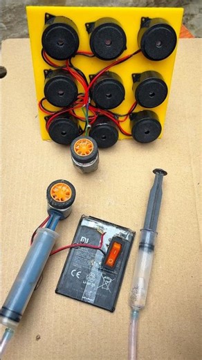 Powering 9 mini buzzer with tire power electricity generator