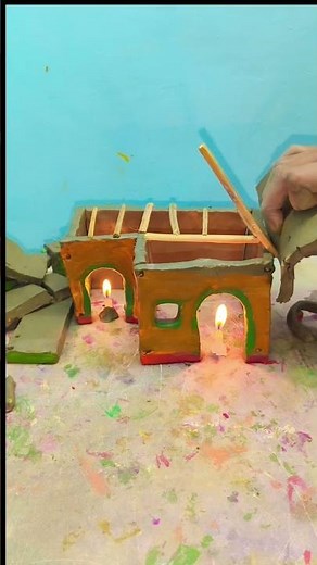 Miniature Clay House Tutorial | Simple & Beautiful #creativeclayideas #claycookware #classictinyfood