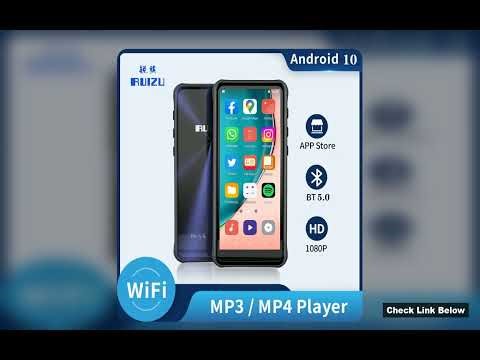 RUIZU Z80 16G WiFi Android 10 MP4 Player With Bluetooth 50 HiFi MP3 Player 40inch Full Touch Screen