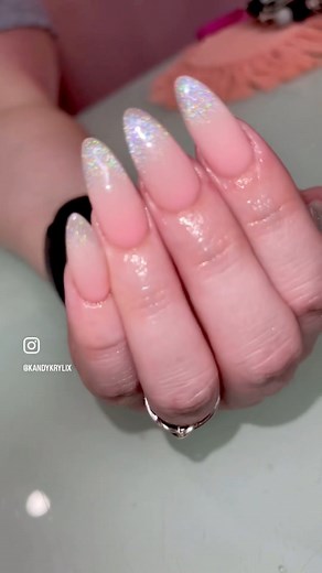11K views · 246 reactions | Kandykrylix, The Nail Co. used Cake Glaze G-21 (pink nude gel) & Rainbow Cat Eye gel to create this gorgeous set!  Grab these colors now from www.TheNailCakery.com 療✨#nails #naildesigns #nailart #tutorial #manicure #gelpolish | The Nail Cakery | Facebook