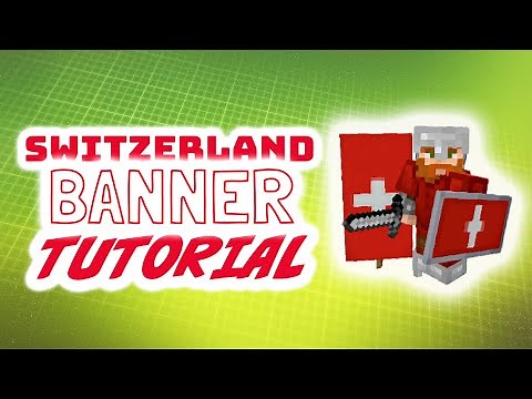 Minecraft: Swiss banner tutorial | How to make the flag of Switzerland as a banner in Minecraft