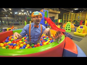 Blippi Learns at the Indoor Playground | Educational Videos for Toddlers - Videos For Kids