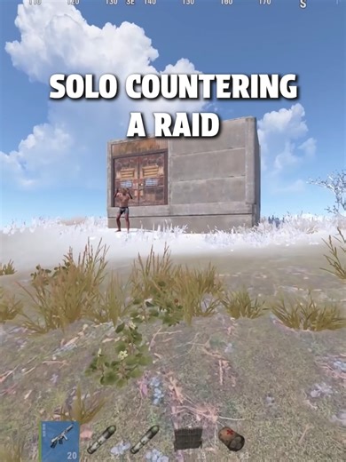 SOLO COUNTERING A RAID #rustgame #rustclips #rustsolo #rustgameplay | rust game