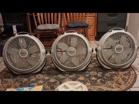 Lasko Wind Machine Air Circulator Fan Side By Side Compairison Models 3300 And A20301