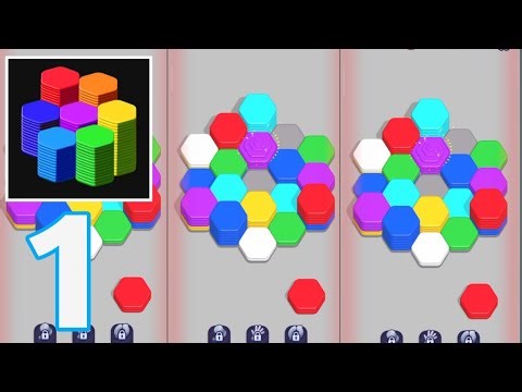 Hexa Sort - Gameplay Walkthrough Part 1 (Android,IOS)