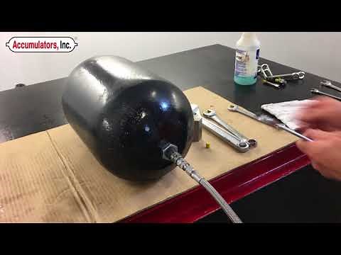 Precharging 6000 PSI Bladder Accumulator