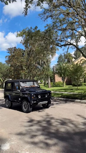ECD Auto Design on Instagram: "Soft Top Defender 90 with an LS3 V8. Definitely the only one of its kind in the neighborhood 💪 #landrover #landroverdefender90 #defenderv8 #classiccars #sawtooth"