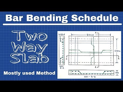 Bar Bending Schedule of two way slab | bbs of two way slab | Engineering tactics