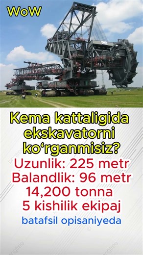 Bagger-293 ulkan ekskavator #wowfaktlar #hayratlanarlifaktlar #facts