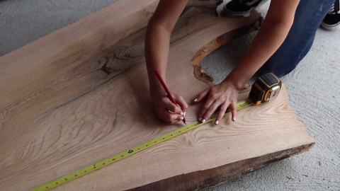 DIY Live Edge Dining Table With Metal Legs | MY FIRST TIME WELDING