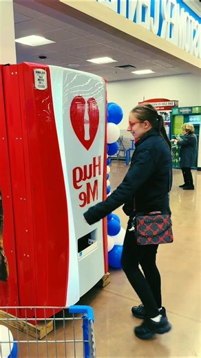 What did he get from the vending machine?