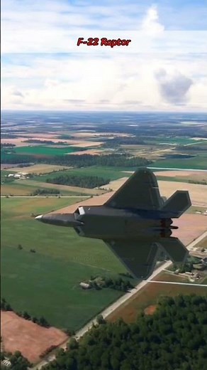 F-22 Raptor Flying Low – Raw Power at Ground Level!