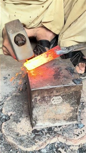 Melting a old scarp from Key | Blacksmith Metal Recycling | Forging Process