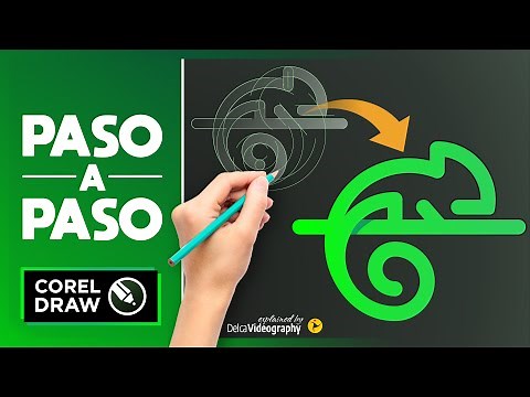 🦎 APRENDE Cómo CREAR LOGOS creativos (PASO A PASO ✍🏼) Corel DRAW (X7 en adelante) ► DelcaVideography
