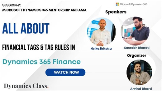 Session-9: Financial Tags and rule in Dynamics 365 Finance | Hylke Britstra